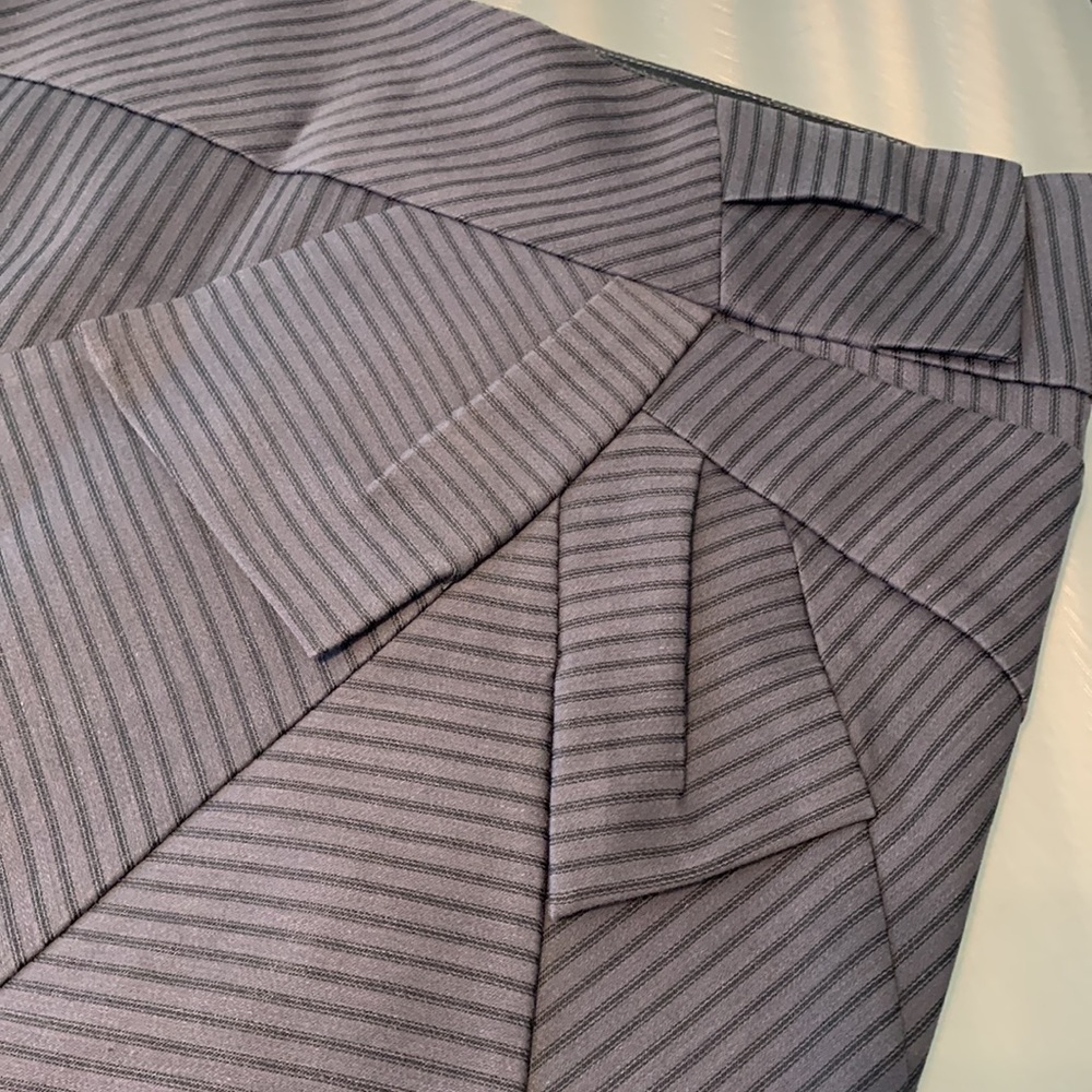 Vintage DS Lab Pinstripe Bias Cut Pencil Skirt Size 8
